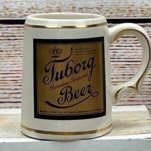Tuborg Beer Vintage 1981 Franklin Porcelain Tankard Limited Edition Denmark